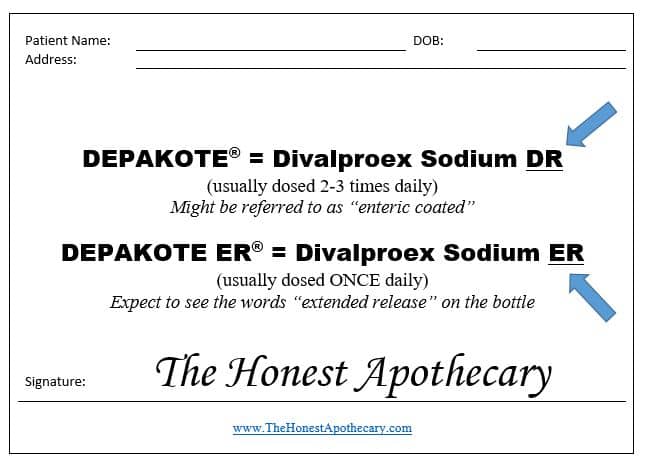 Divalproex prescription