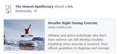 RxWiki ad from Honest Apothecary